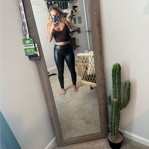 Black Faux Leather Leggings